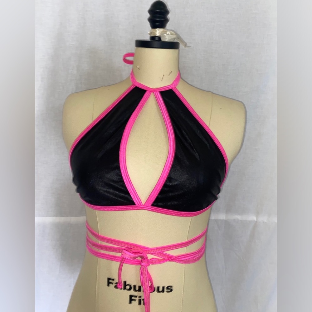 super cute tie up bra top
